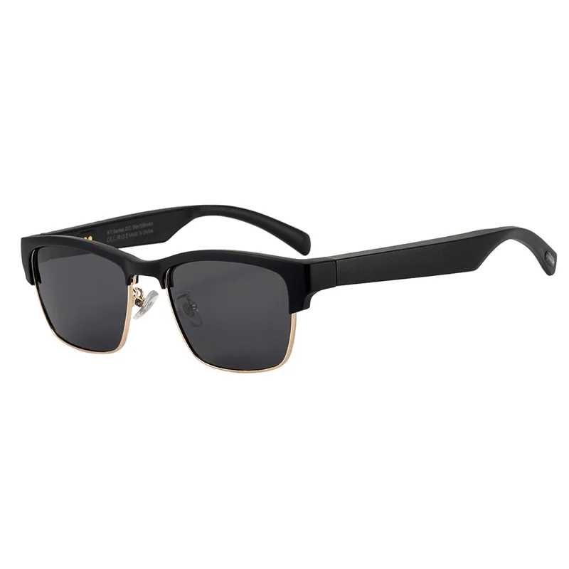 TWS Wireless Bluetooth-compatible Headphone Smart Glasses Headset Sunglasses - KY02S Gold