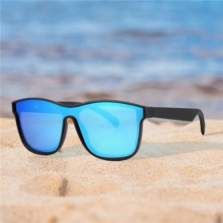 KY03 Smart Glasses Polarized Lenses Bluetooth-compatible Eyewear Call with Built-in Mic Speakers - Blue