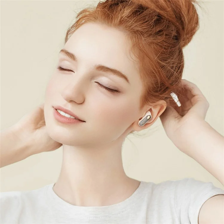 ROCK TWS Wireless Earphones Bluetooth-compatible Headphones Wireless Stereo Headphones Retro Design