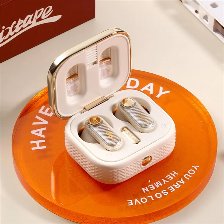 ROCK TWS Wireless Earphones Bluetooth-compatible Headphones Wireless Stereo Headphones Retro Design