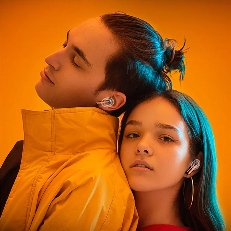 ROCK Steampunk R3 TWS Earphones Mecha Metal Bluetooth-compatible Headset - Blue