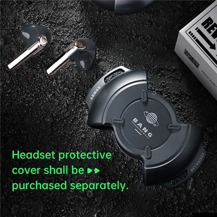 ROCK RAU0769 Portable Rotating TWS Earphones Wireless Bluetooth-compatible Headset - Black
