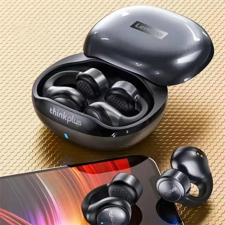 LENOVO Thinkplus X20 Bluetooth Ear Clip Sports Earphone HiFi Sound Music Headset - Black