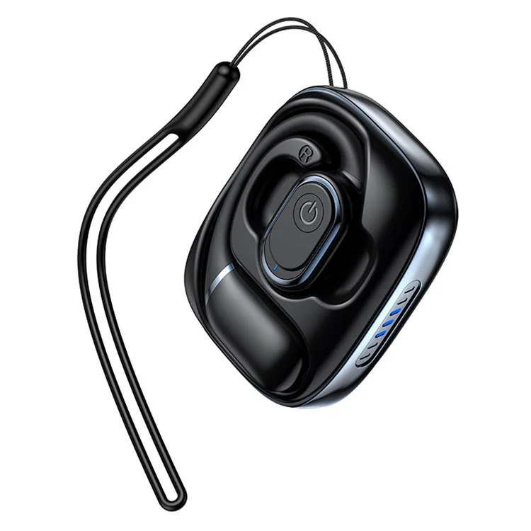 XUNDD W004 1 Pair OWS Headset Bluetooth-compatible Earphone Open-Ear Wireless Headphone (Button Control) - Black