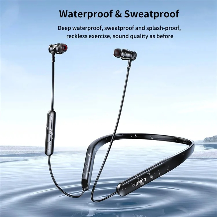 XUNDD H001 ENC Bluetooth Silicone Earphone Wireless Earbud Magnetic Neck-Mounted Headset