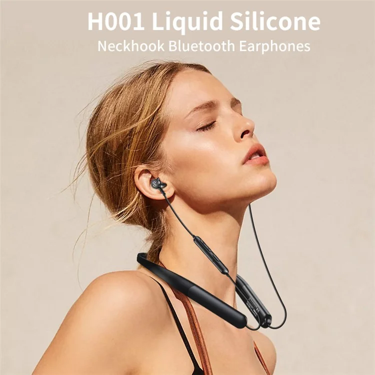 XUNDD H001 ENC Bluetooth Silicone Earphone Wireless Earbud Magnetic Neck-Mounted Headset