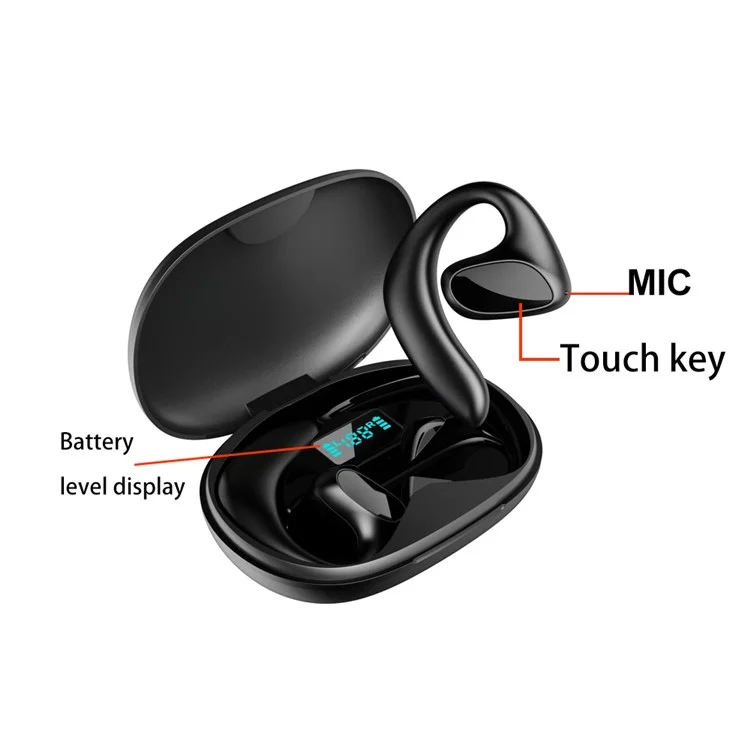 M8 144 Languages Translation Earphones Noise Reduction Smart Voice Translator TWS Bluetooth-compatible Headset - White