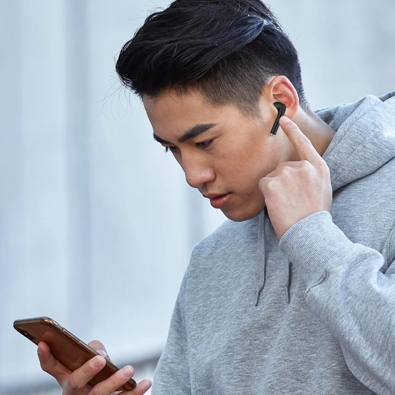 T19 TWS Bluetooth-compatible Earphones with RGB Breathing Light Wireless Gaming Headphones - Silver