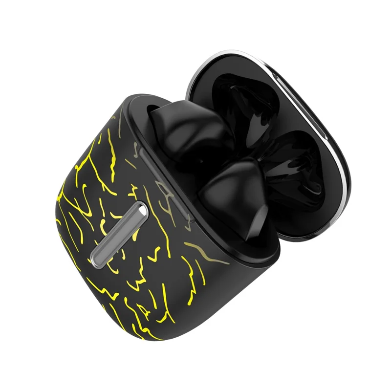 T19 TWS Bluetooth-compatible Earphones with RGB Breathing Light Wireless Gaming Headphones - Silver