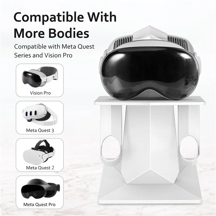 VR001 For Apple Vision Pro / Meta Quest 2 / 3 VR Display Stand ABS Desktop Storage Holder
