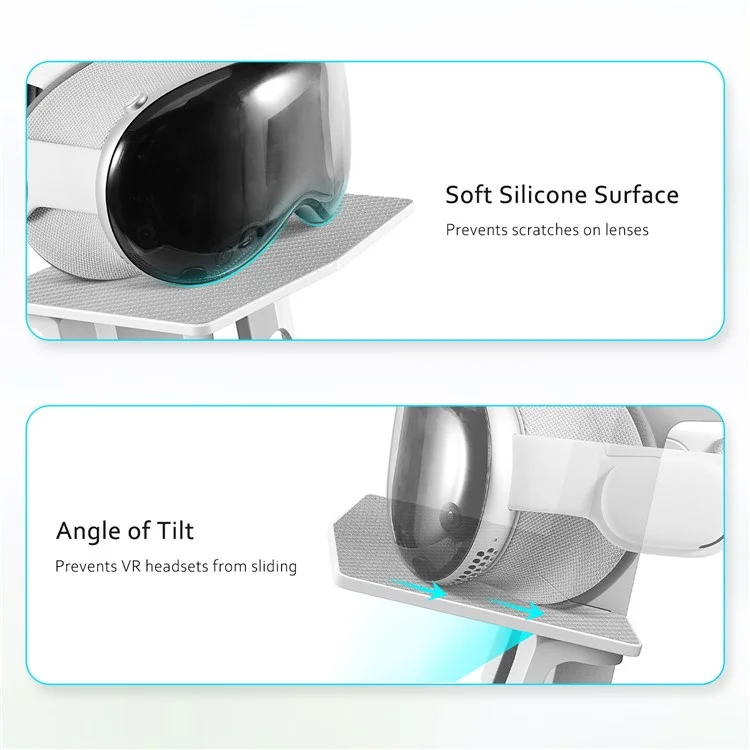 VR001 For Apple Vision Pro / Meta Quest 2 / 3 VR Display Stand ABS Desktop Storage Holder
