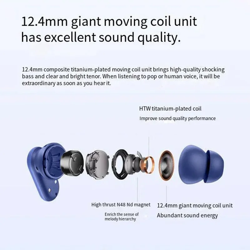 ONEPLUS Buds V True Wireless Bluetooth-compatible Headset Dual Microphone Noise Canceling Earphones - White