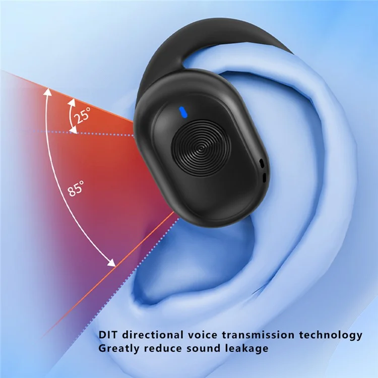 T29 OWS Bluetooth 5.3 Auricolare Ear Hanging Sports Stereo Music Headset - Nero