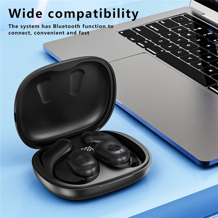 T29 OWS Bluetooth 5.3 Auricolare Ear Hanging Sports Stereo Music Headset - Nero