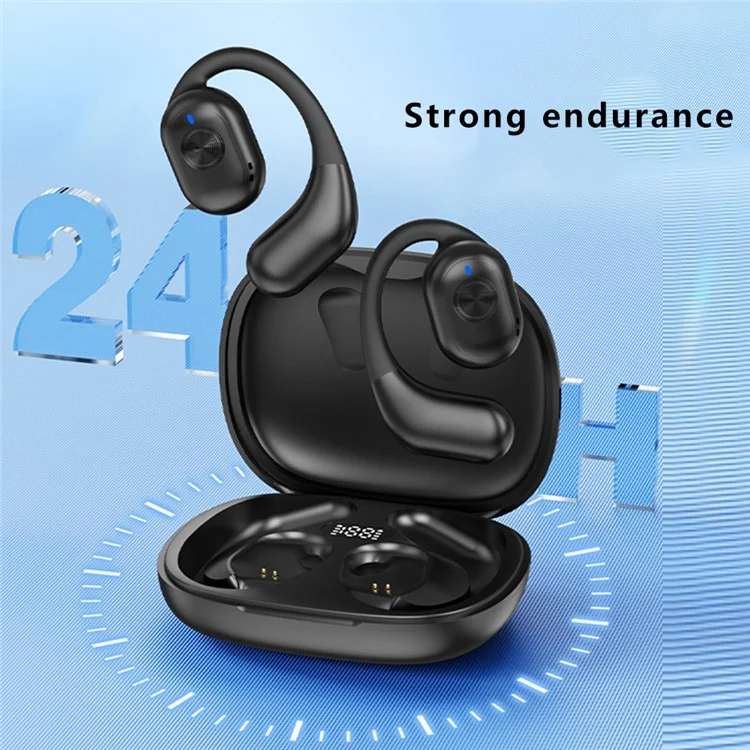 T29 OWS Bluetooth 5.3 Auricolare Ear Hanging Sports Stereo Music Headset - Nero