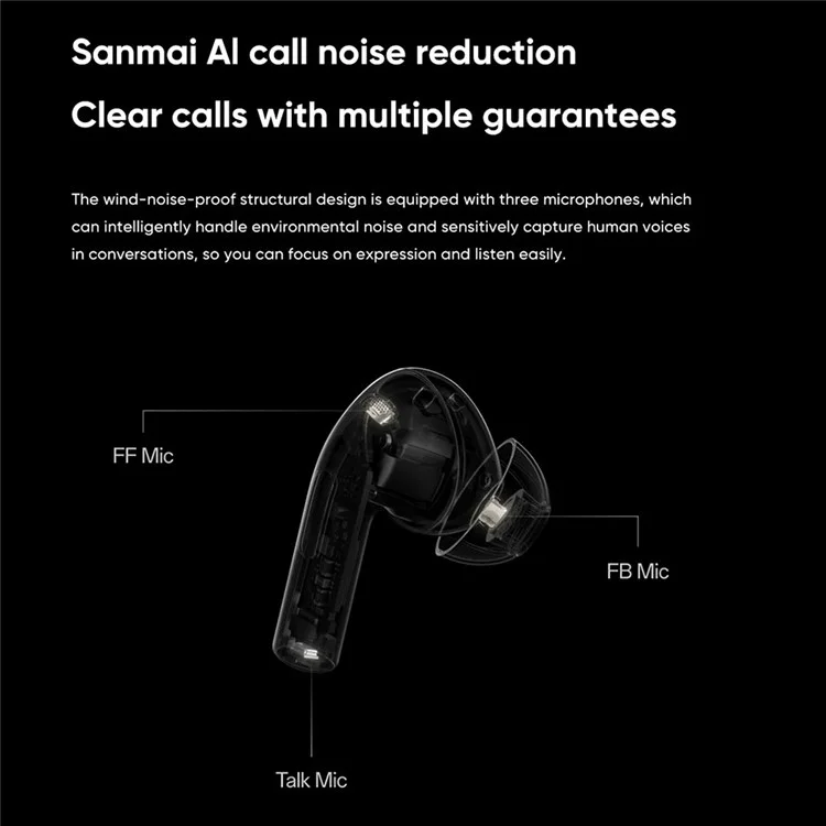 ONEPLUS Buds3 (E509A) Bluetooth-Headset, kabelloser In-Ear-Kopfhörer, Touch-Steuerung, Kopfhörer - Schwarz