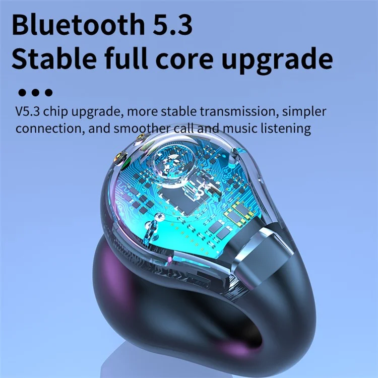 R19 Open Ear Clip-On Headphone Bluetooth Wireless Headset Sport Running Earphone - Branco