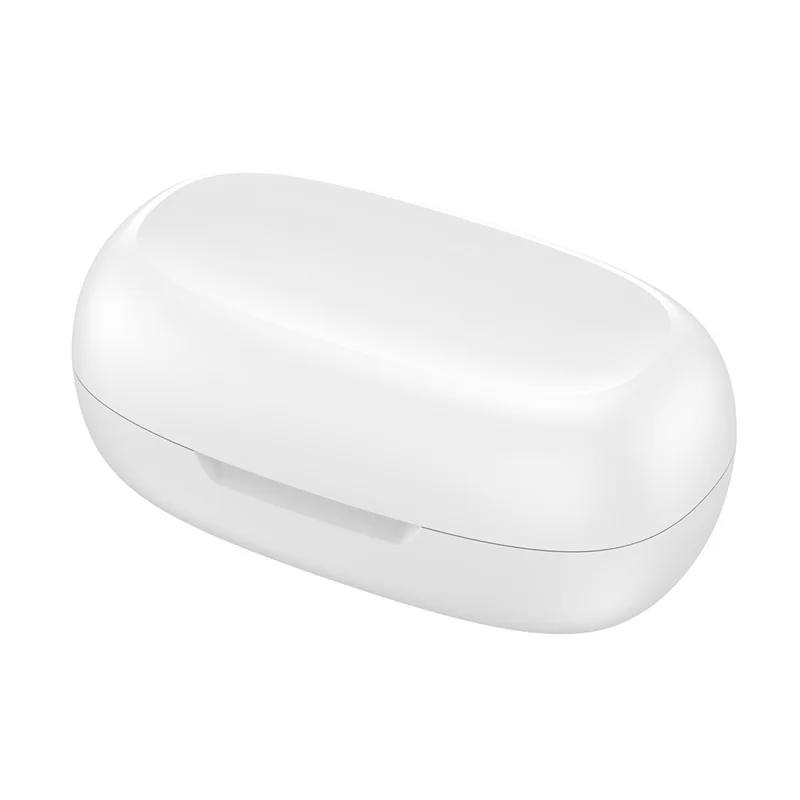 R18 Dolphin Shape Ear Clip Headphones HiFi Sound Bluetooth 5.3 Wireless Earbuds - White+Yellow