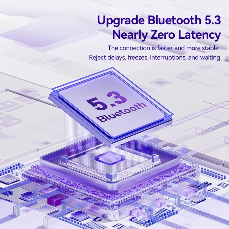 ESSAGER TWS Bluetooth-compatible Earphone HiFi Stereo Sound HD Calling Wireless Headset - Purple