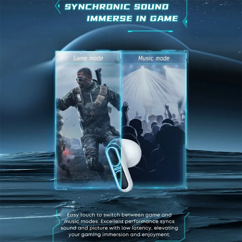 LANGSDOM TG11 TWS Bluetooth-compatible Earphone Stereo Sound HD Calling Waterproof Wireless Headset - Grey