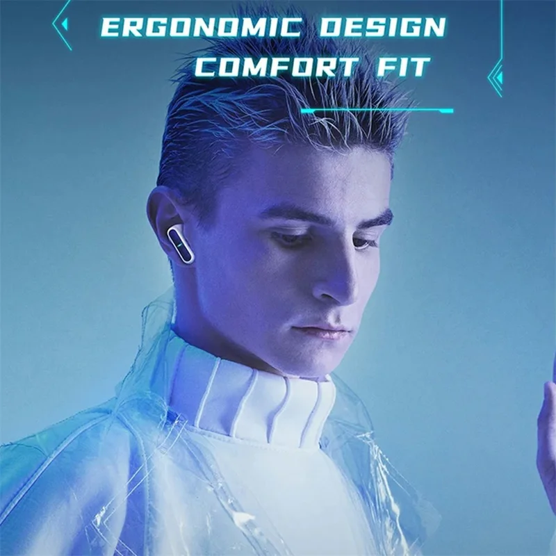 LANGSDOM TG11 TWS Bluetooth-compatible Earphone Stereo Sound HD Calling Waterproof Wireless Headset - Grey