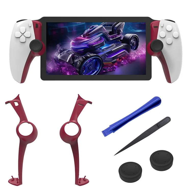JYS JYS-P5203 For PlayStation Portal 2Pcs Joystick Protective Strip with Rocker Caps - Red
