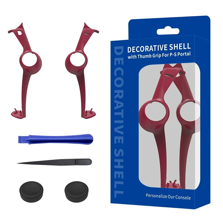 JYS JYS-P5203 For PlayStation Portal 2Pcs Joystick Protective Strip with Rocker Caps - Red