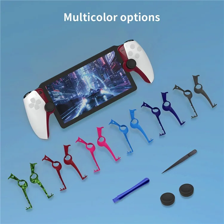 JYS JYS-P5203 For PlayStation Portal 2Pcs Joystick Protective Strip with Rocker Caps - Red