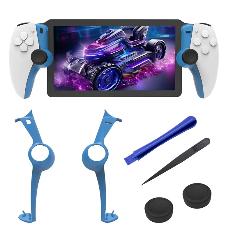 JYS JYS-P5203 For PlayStation Portal 2Pcs Joystick Protective Strip with Rocker Caps - Blue