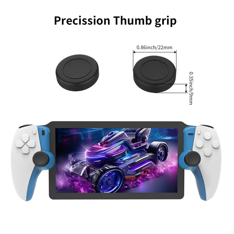 JYS JYS-P5203 For PlayStation Portal 2Pcs Joystick Protective Strip with Rocker Caps - Blue