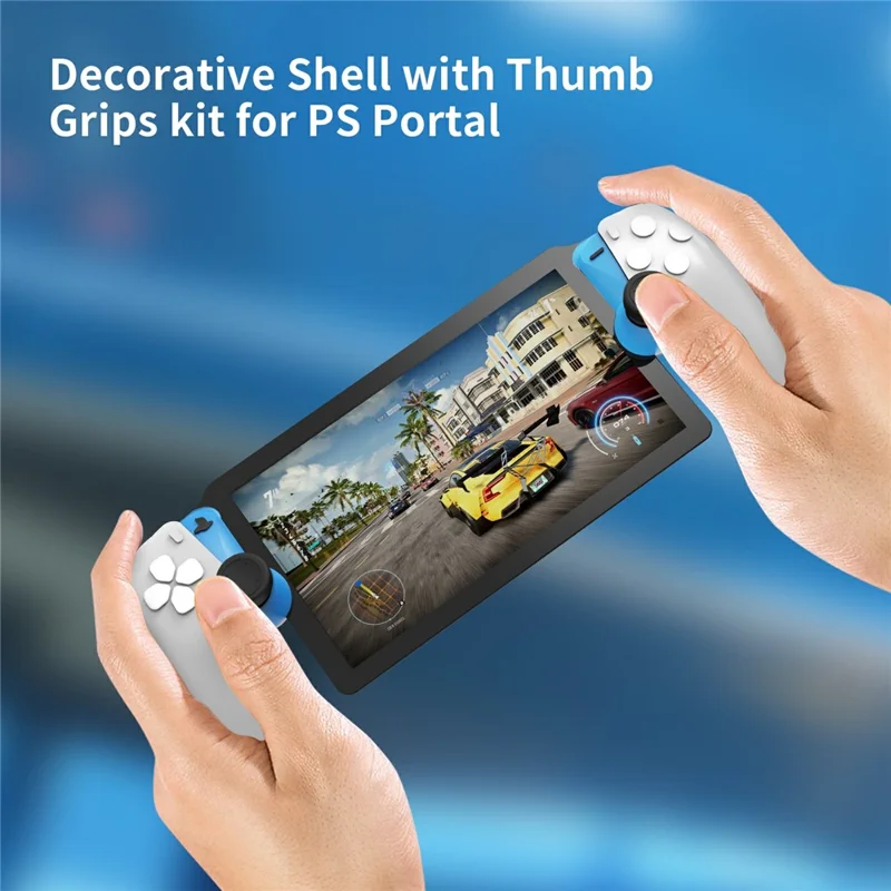 JYS JYS-P5203 For PlayStation Portal 2Pcs Joystick Protective Strip with Rocker Caps - Blue