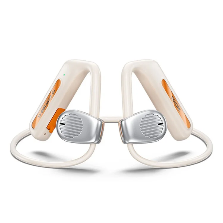 WEKOME Beluga G1 ENC Cuffie Bluetooth a Riduzione del Rumore Auricolari Wireless Neckband - Arancione 