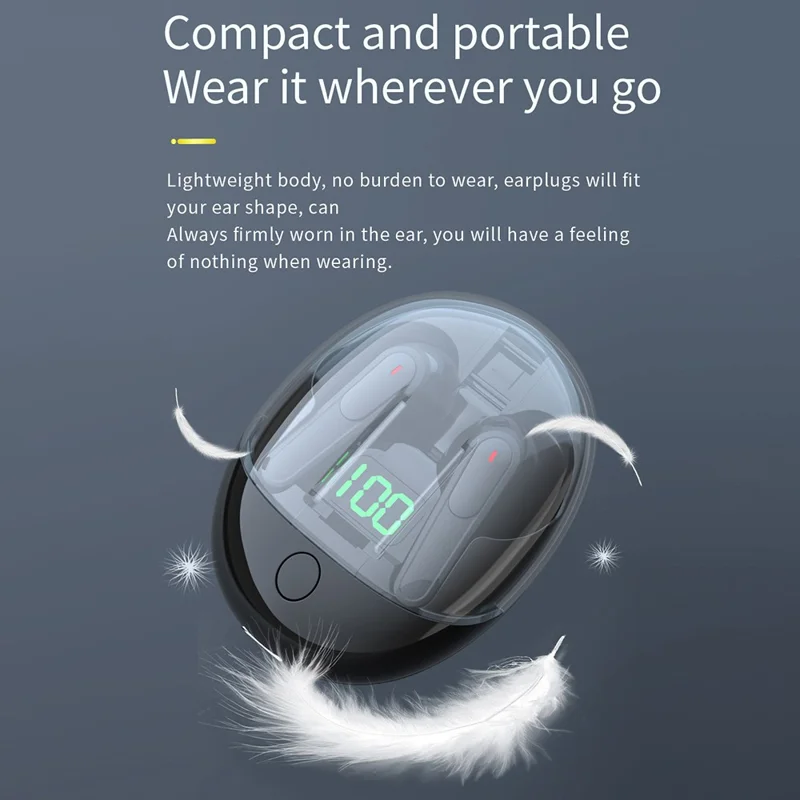 Pro One Bluetooth-compatible Headsets Wireless Headphones Touch Control Earphones - Purple