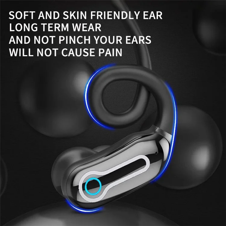 J31 OWS Bluetooth-Kopfhörer Drahtlose Ohrbügel-Design-Kopfhörer mit Ladebox - Schwarz
