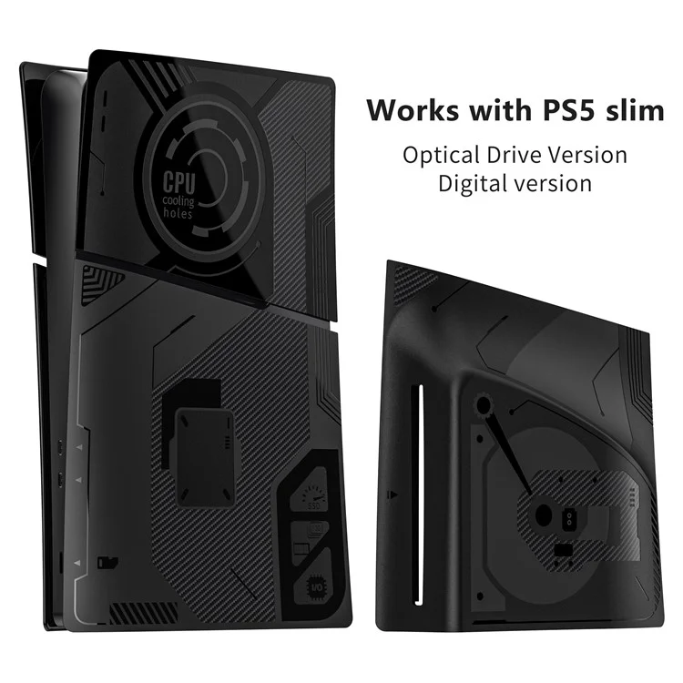 Slim PC Shell for Sony PS5 Slim Optical Drive / Digital Version Dust-Proof Protective Case
