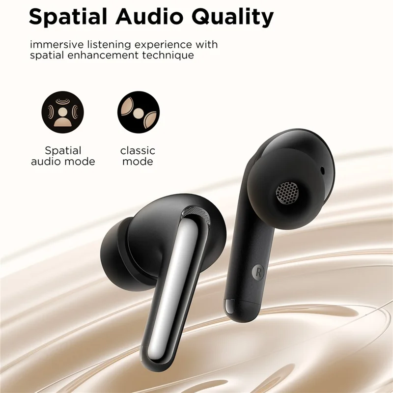 JOYROOM JR-FN1 TWS Earbuds ANC Noise Reduction Bluetooth-compatible 5.4 In-Ear Headphones - Black