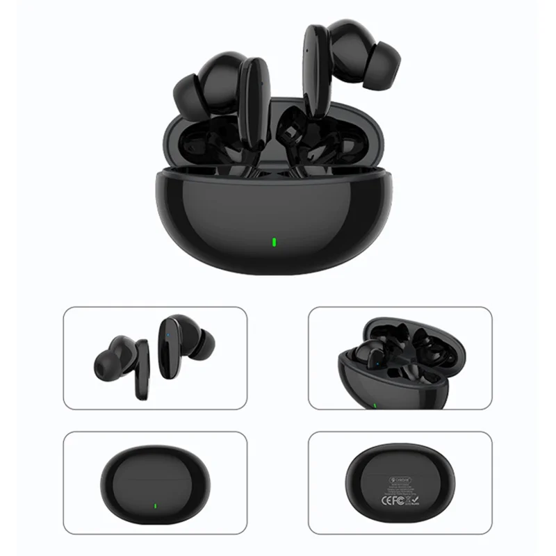 CELEBRAT W24 TWS Bluetooth-compatible 5.3 Earphone Stereo Sound HD Calling Wireless Headset (CE Certified) - Black
