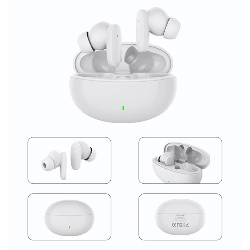 CELEBRAT W24 TWS Bluetooth-compatible 5.3 Earphone Stereo Sound HD Calling Wireless Headset (CE Certified) - White