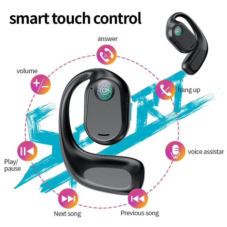 CELEBRAT W29 Bluetooth-compatible 5.3 OWS Earphone Wireless Ear Hook Design Headset CE Certification