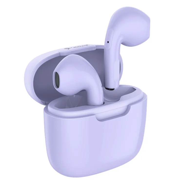 CELEBRAT W25 Semi-in-ear Stereo Earphones Wireless Bluetooth-compatible Headset (CE Certified) - Purple