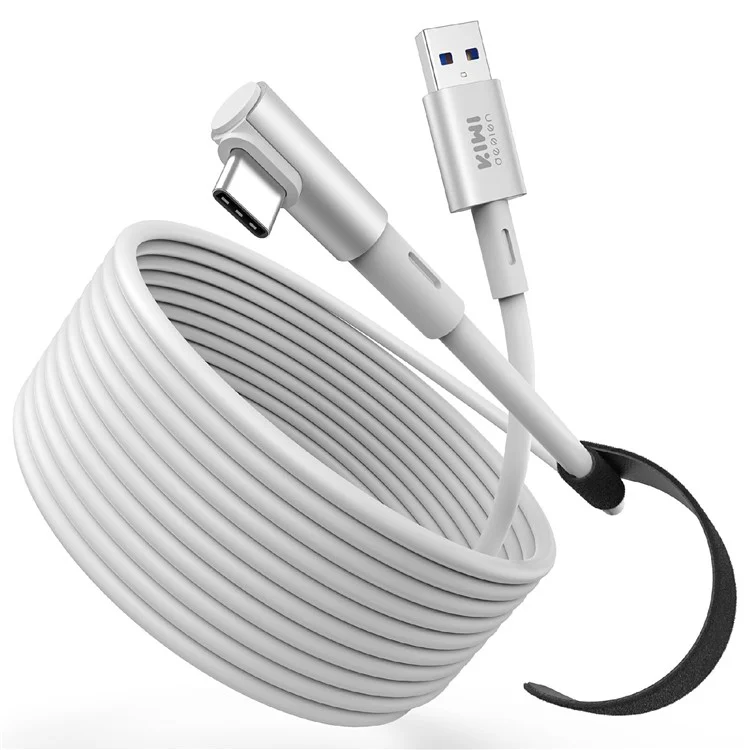 Cabo de Link KIWI DESIGN QC-8.5 de 5m para Headset VR Meta Quest 3 / 3S / PICO 4 - USB 3.0 Transmissão de Alta Velocidade