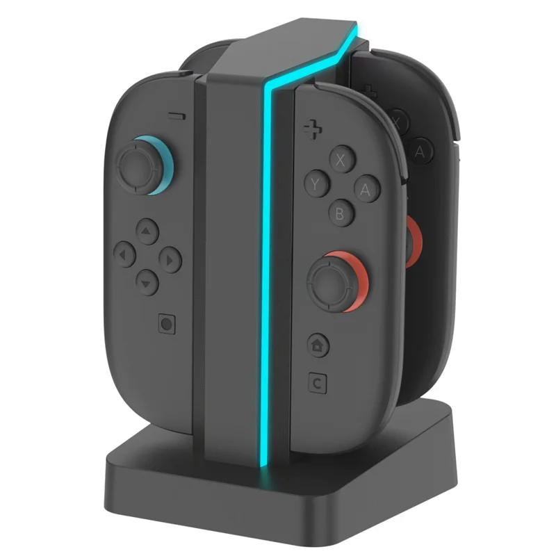 Estação de Carregamento HS-SW2002 para Nintendo Switch 2 Controladores Joy-Con Esquerdo / Direito 4 em 1 Carregador