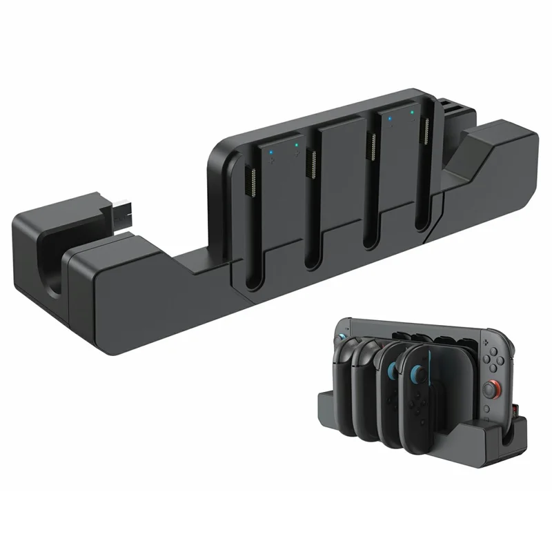 HS-SW2012 For Nintendo Switch 2 Console Joy-Con Controllers Magnetic Charging Station 4 in 1 Charging Dock