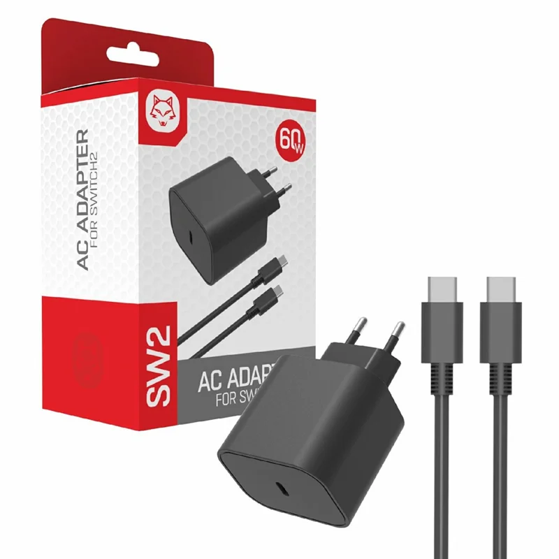 Adaptateur secteur HS-SW2701US Compatible avec Nintendo Switch 2 Chargeur 15V 2,8A - Fiche EU