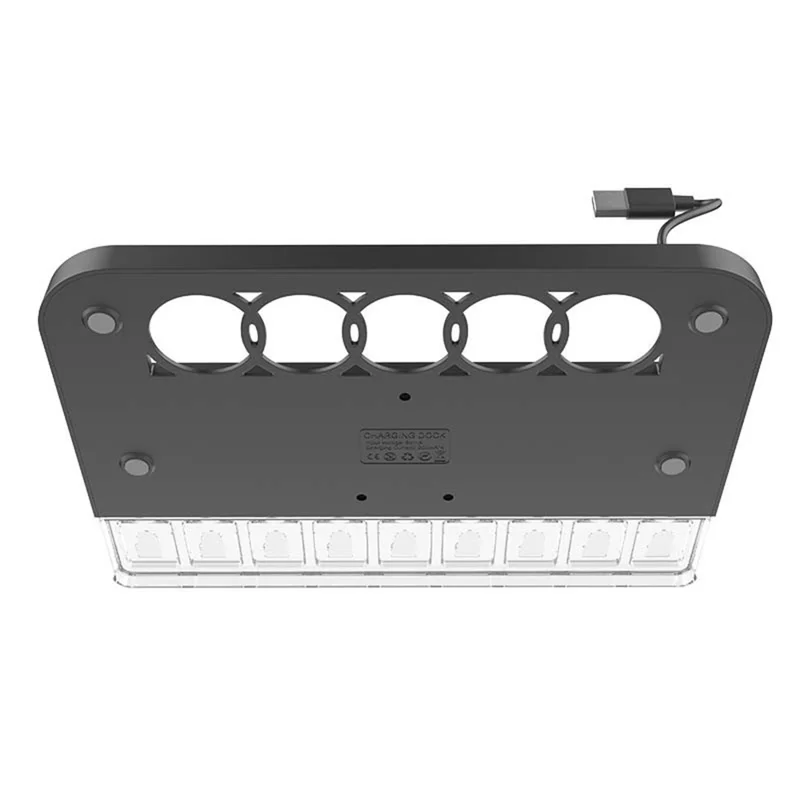 For Nintendo Switch 2 4-Slot Joy-Con Controllers Charging Dock Game Card Storage Station with RGB Light