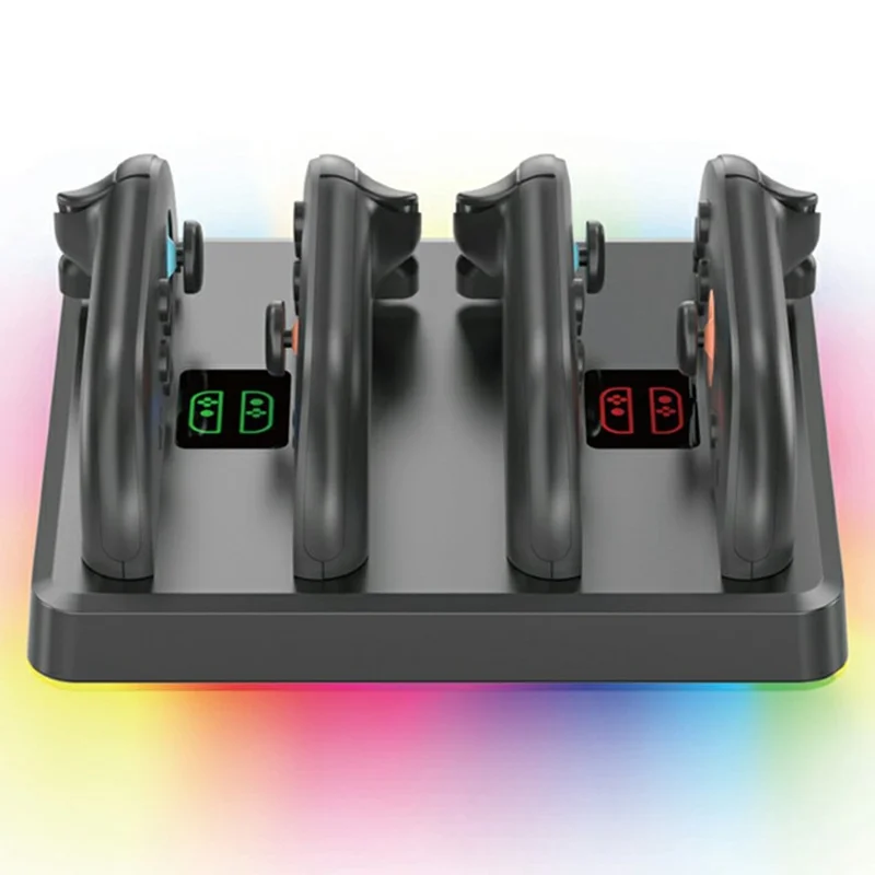 OIVO IV-SW224 For Nintendo Switch 2 Magnetic Charger 4 in 1 Joy-Con Controller Charging Dock