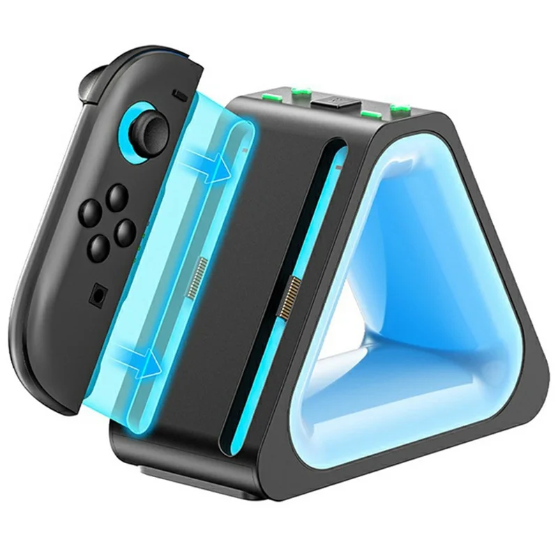 OIVO IV-SW221 For Nintendo Switch 2 Joy-Con Charging Dock 4 in 1 Controller Charger with RGB Ambient Light
