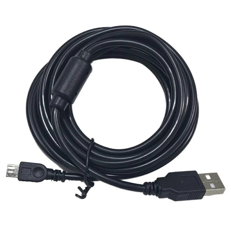 Für Sony PlayStation 4 Controller-Ladekabel 3 Meter USB auf Mini-USB Datenübertragungs- und Ladekabel - Schwarz