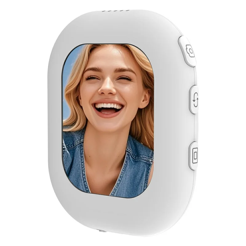 T3 Mini Wireless Phone Screen Mirroring Device Magnetic Selfie Camera Viewer for Android iOS - White