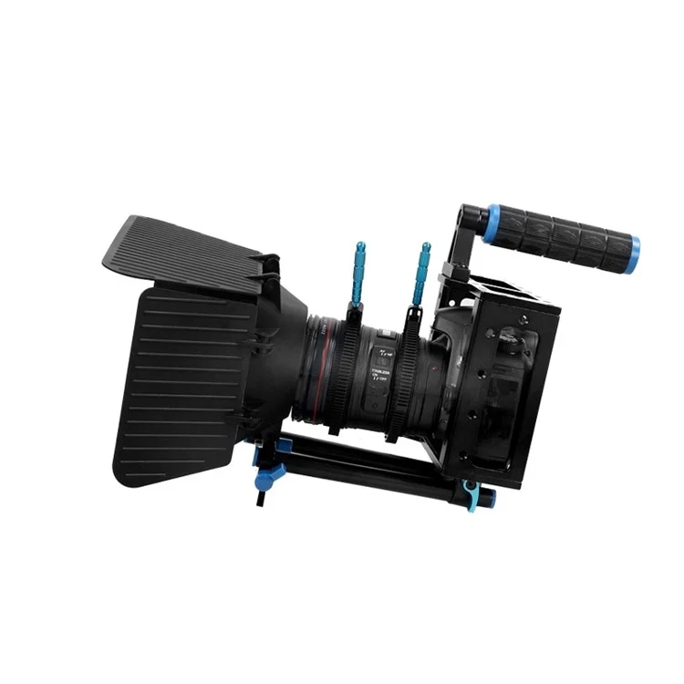 Bague Gear Follow Focus en Caoutchouc Réglable avec Poignée en Alliage d'Aluminium pour Appareil Photo Reflex Numérique SLR